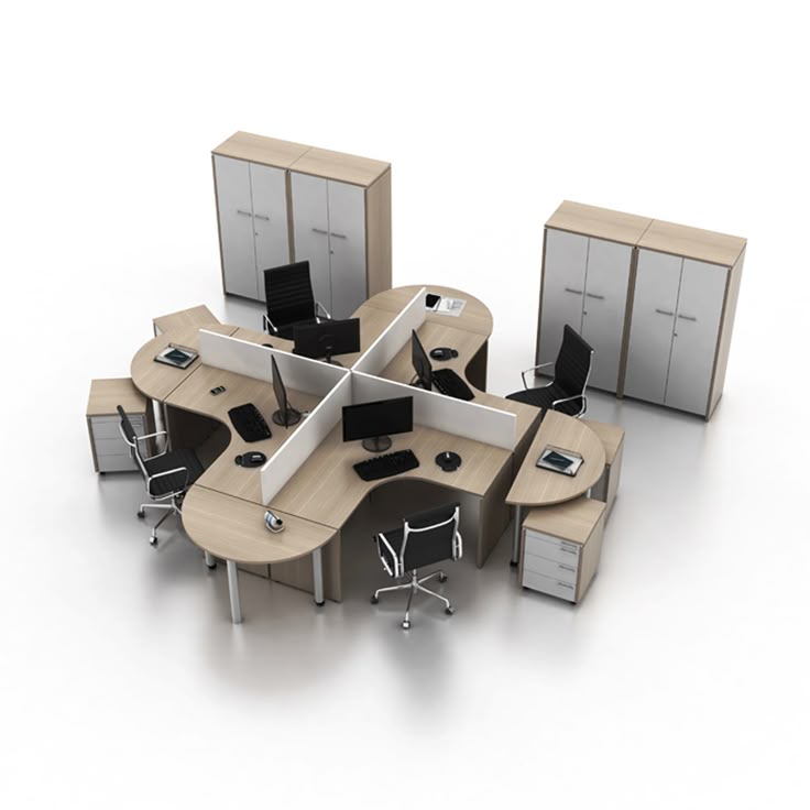 L shape workstation