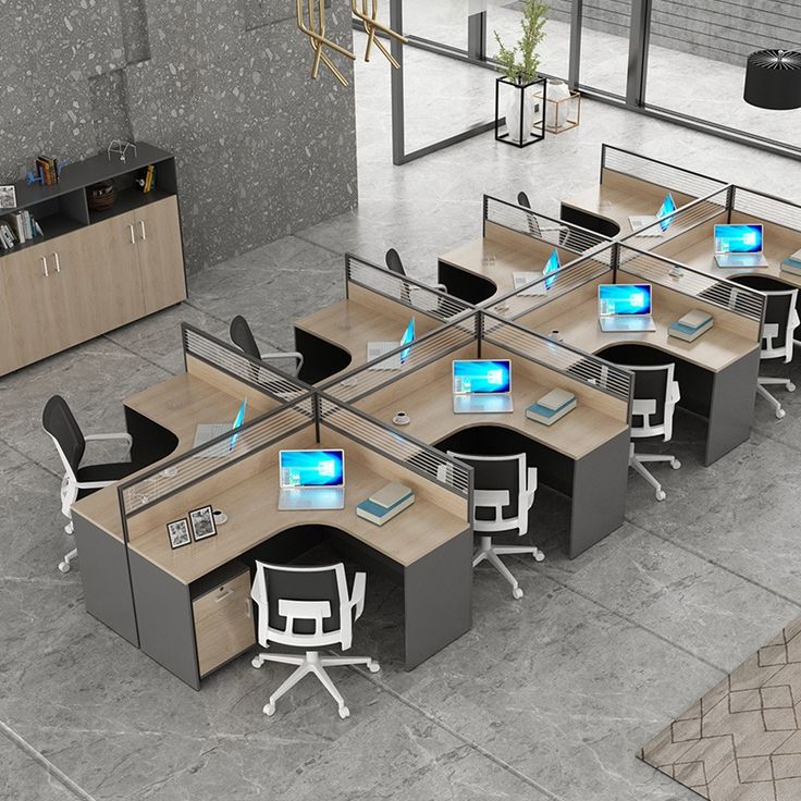 L shape workstation