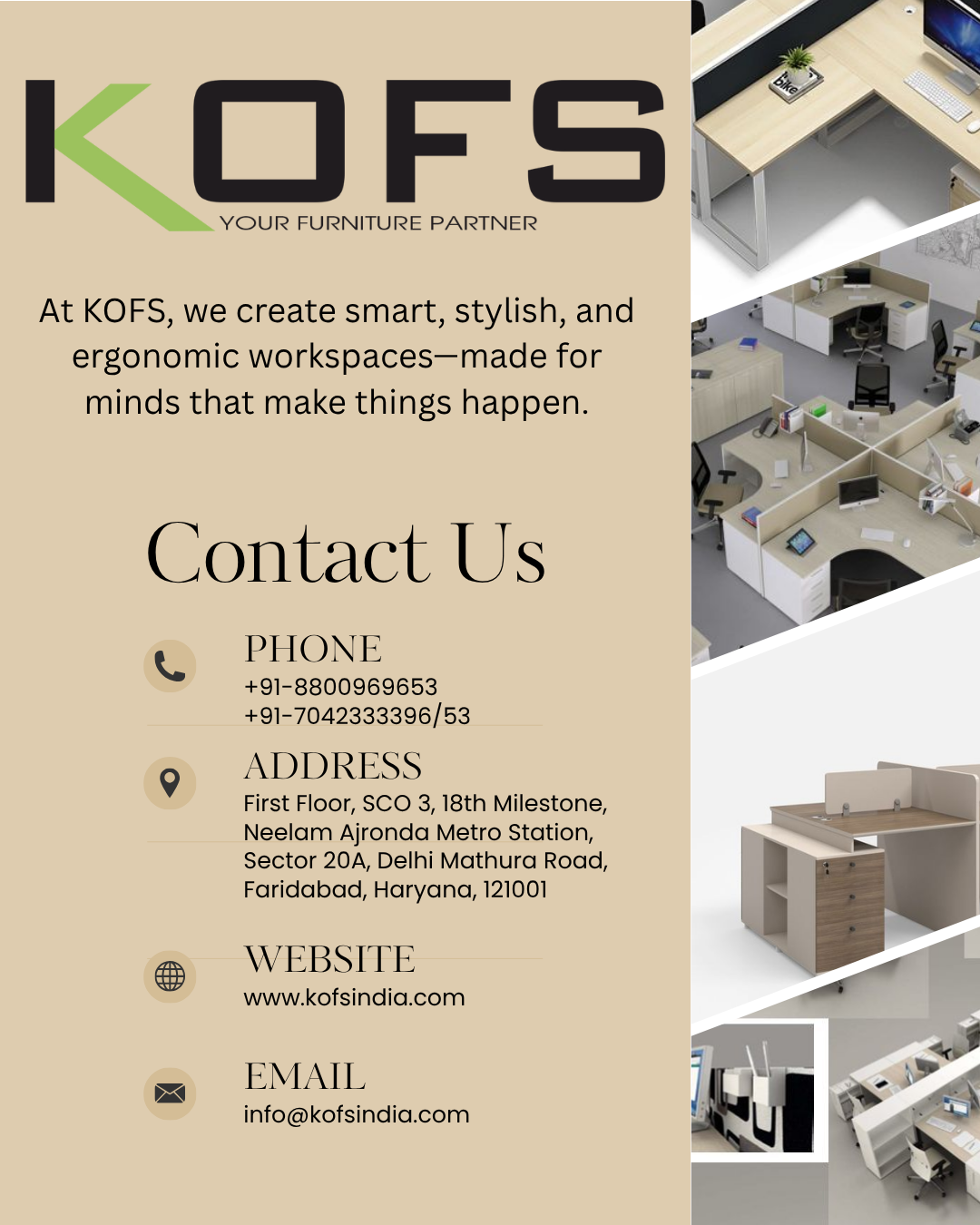 Modular office workstation
