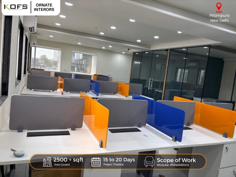 Corporate office furniture project Delhi