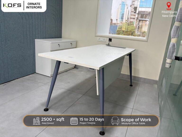 Modular workstations installed in Delhi office